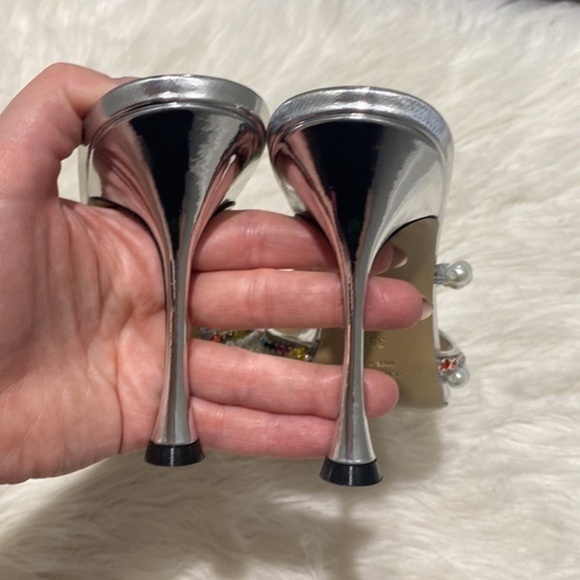 Mach & Mach‎ Diamond of Elizabeth Imitation Pearl pointed toe Mule size 39.5 - Picture 9 of 13